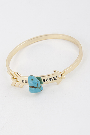 Be Brave Arrow Charm Bracelet 5JAE3